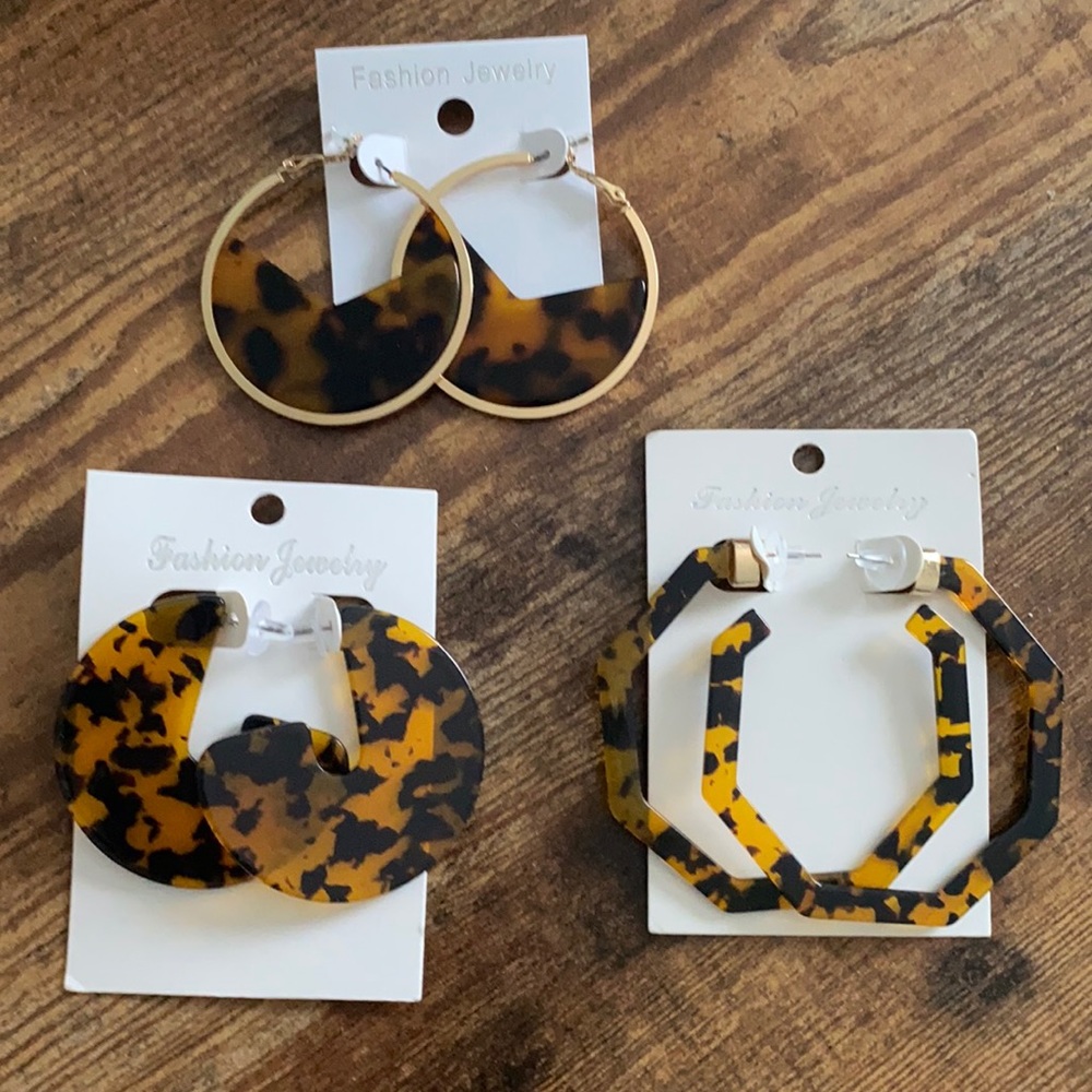 Fashion leopard print earrings